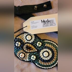 NEW FIGUE women's alzira beaded belt in Green